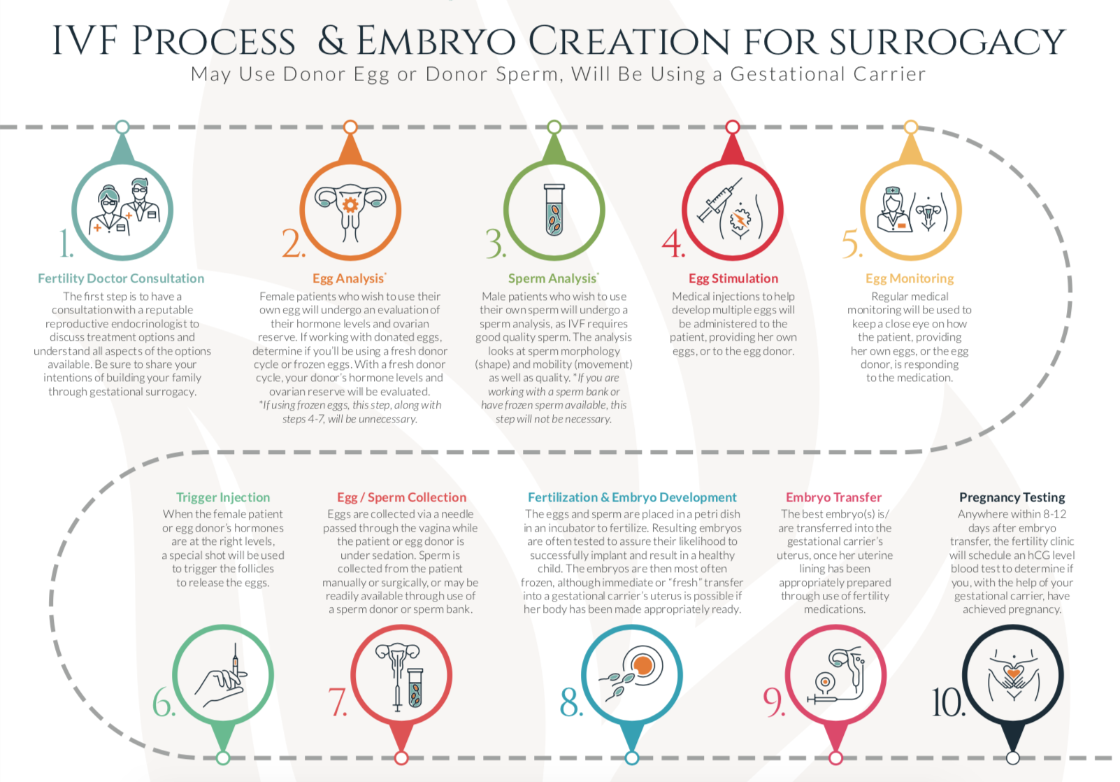 ivf process and embryo creation for surrogacy