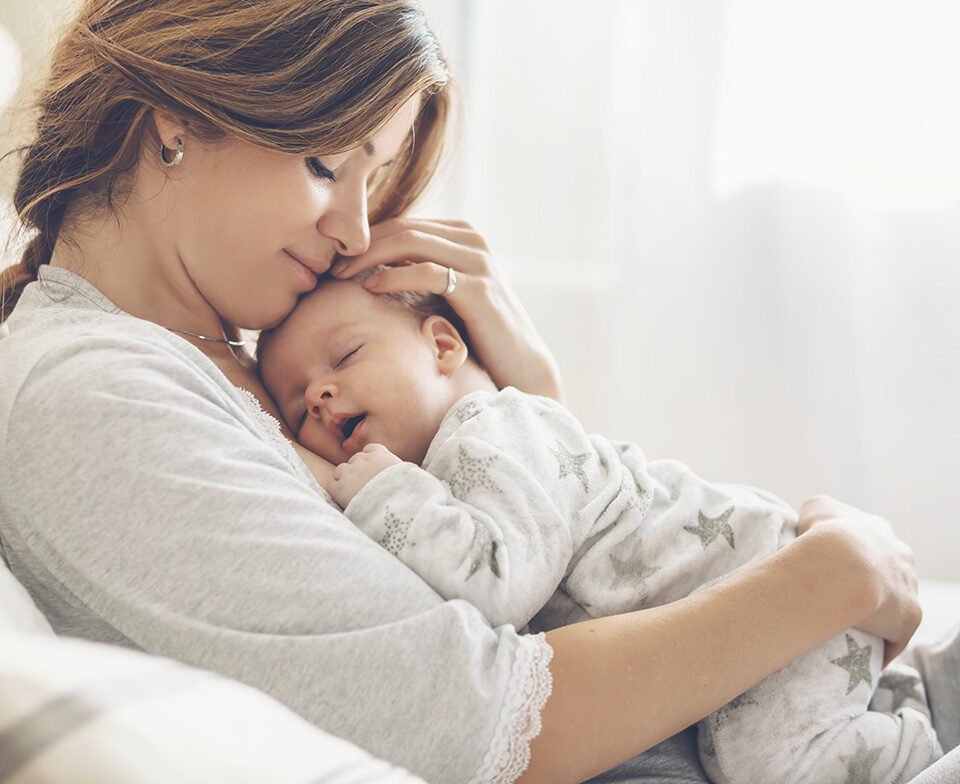 mother with baby boy